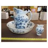 3pc Bowl & Pitcher Set - England