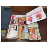 Lot of Barbies, Cases & Accessories