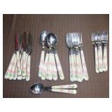 28pc Franciscan Desert Rose Flatware