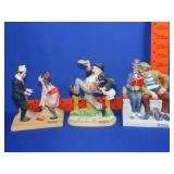 3 Norman Rockwell Figurines