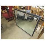 Black Beveled Mirror - 42x36