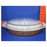 Pyrex Early American Divided Casserole