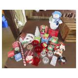 Lot of Christmas Decor - Tub w/ Lid