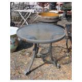 Glass Top Patio Table - 20' Diameter