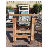2 Wood Saw Horses