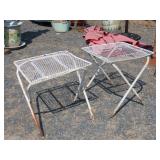 2 Metal Patio Tables