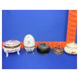 5 Small Trinket/Jewelry Boxes