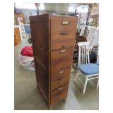 4 Drawer Oak Filing Cabinet