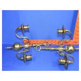 Pair of Brass Wall Sconces