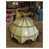 Stained Glass Light Fixture Needs Cleaning
