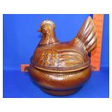 Calif Pottery Hen Soup Tureen