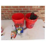 2 Bucket Lots - Nuts, Bolts, Fan, Etc