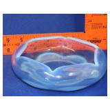 Duncan Miller Blue Opalescent Canterbury Bowl