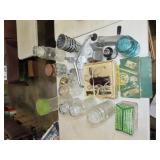 Lot of Kitchenware & Vintage Hair Trimming Set