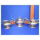 3pc Wallace Silver Plate Tea Set