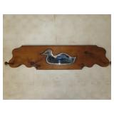 Wood Duck Cut Out Coat Rack