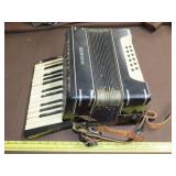 Hohner Accordian Shows SOme Damage Works