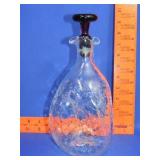 Crackle Glass Decanter