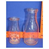 Maple Farms & Farmers Diary Milk Bottles