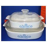 2 Corningware Casseroles