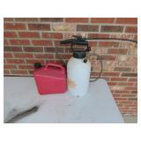 Sprayer & Gas Can w/ Contents