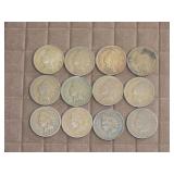 12 Indian Head Pennies
