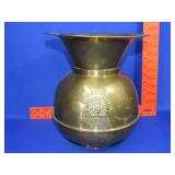 Brass Weighted Redskin Brand Tobacco Spitoon
