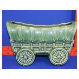 Pottery Covered Wagon Planter