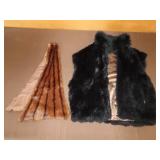 Mink Style Vest & Shoulder Wrap