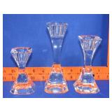 Villeroy & Boch 3pc Candle Holder Set