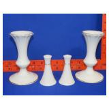 Pair of Lenox Candle Holders & S/P Shakers