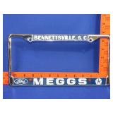 Meggs Ford Car Tag Cover - Bennettsville SC
