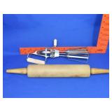 Maynard Hand Mixer & Wood Rolling Pin