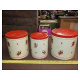 3pc Metal Canister Set