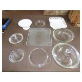 Lot of Glass Bakeware & Other Glassware