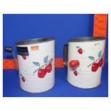 Two Vintage Flour Sifters