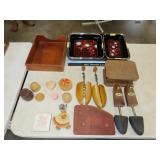Table Lot w/ Woodenware & Household