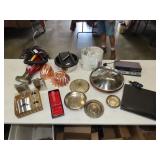 Table Lot w/ Kitchenware & Household