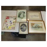 5pc of Framed Artwork