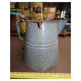 Large Enamel Coffee Pot