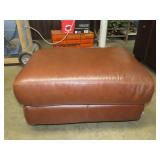 Leather Style Ottoman