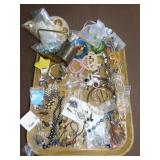 Tray Lot of Costume Jewelry