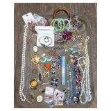 Tray Lot of Costume Jewelry