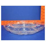 Heisey Etched Divided Relish Dish