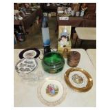 Table Lot w/ Glassware, Lava Lamp, Etc