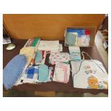Lot of Aprons, Linens & Towels