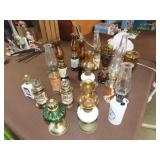 Lot of Small Kerosene Lamps