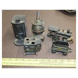 Cast Iron & Metal Stove & Train Lot