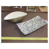 2 Sea Shell Serving Pieces