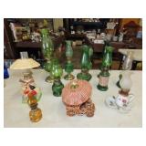 Lot of Small Kerosene Lamps